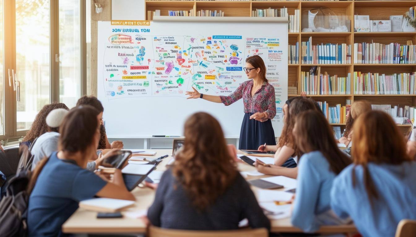 An English class in progress